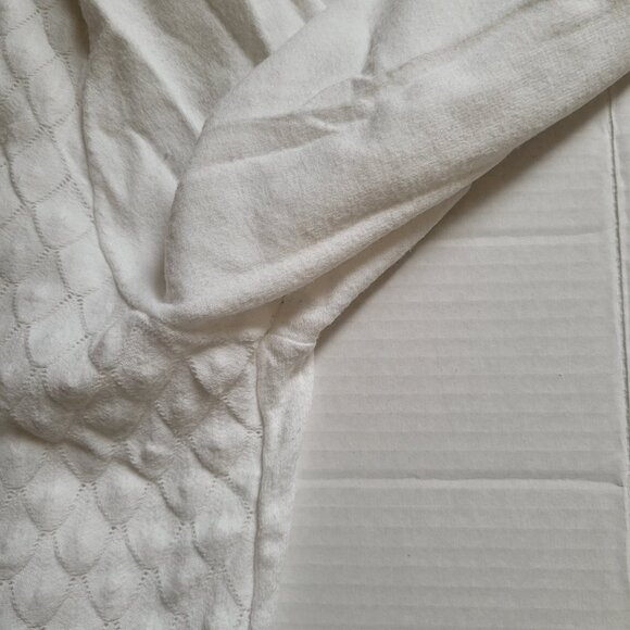 Buffalo David Bitton sweater white pull over preppy long sleeve cottagecore - Picture 15 of 16